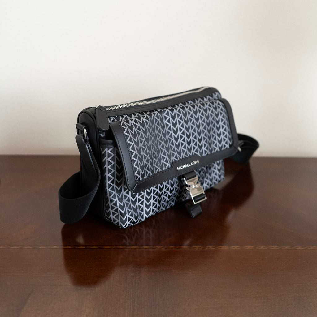 Michael Kors Logo Jacquard Messenger Bag
