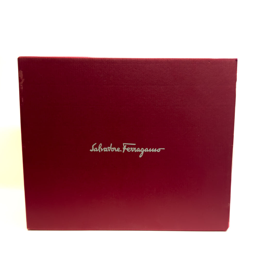 Ferragamo Melike Nero Pebbly Calf Leather