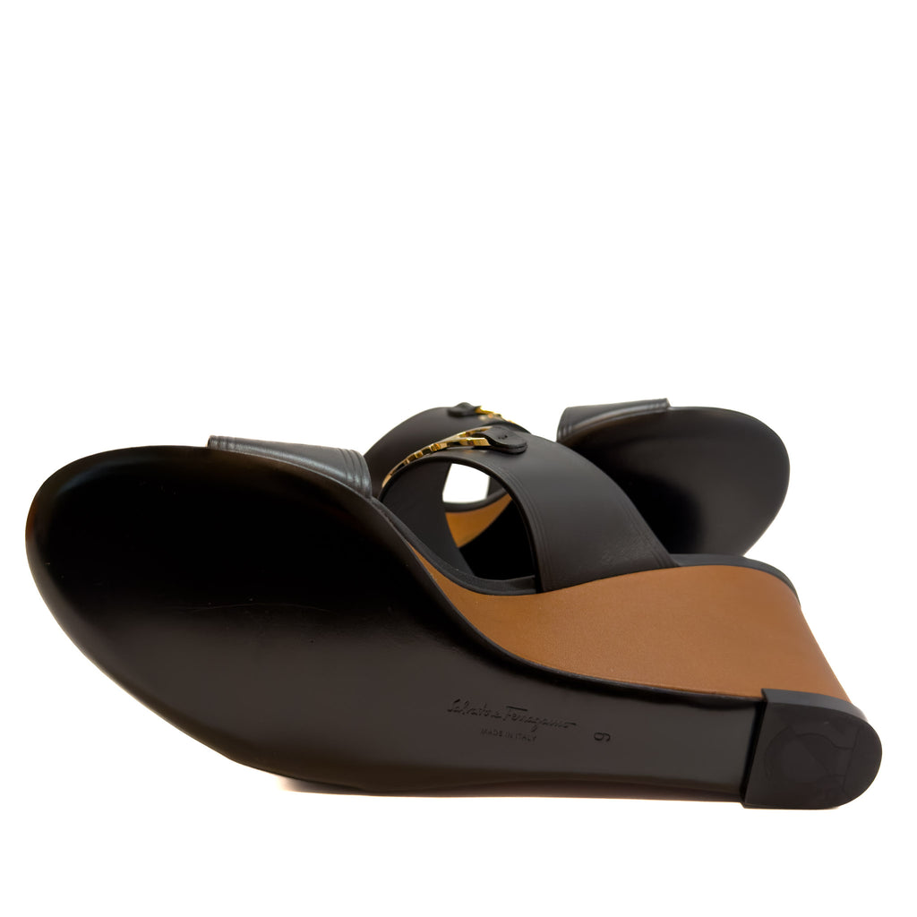 Ferragamo Chaim 70 Wedges - Size 9
