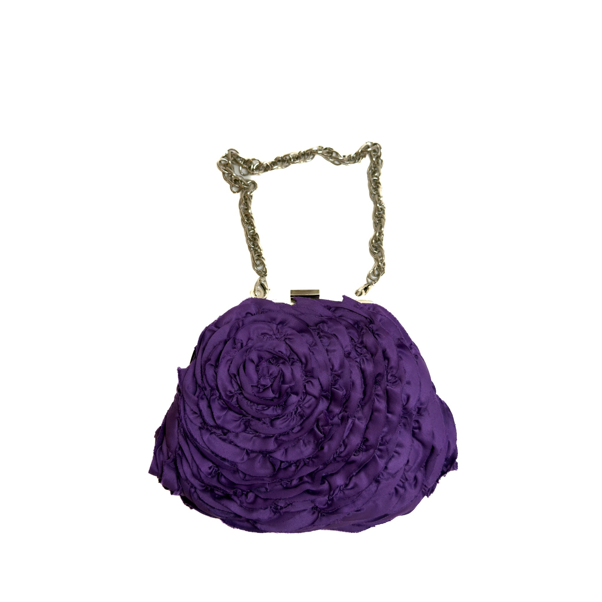 Violet Flower Clutch