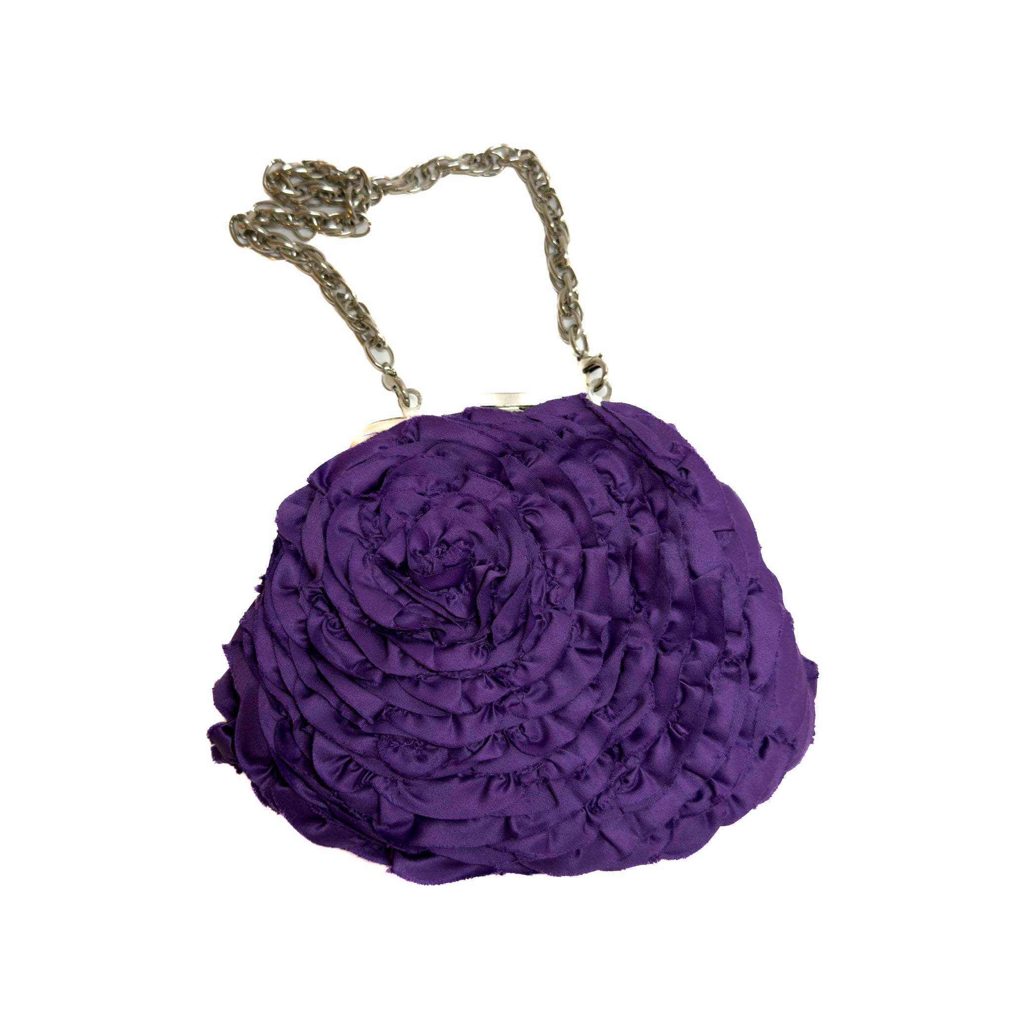 Violet Flower Clutch