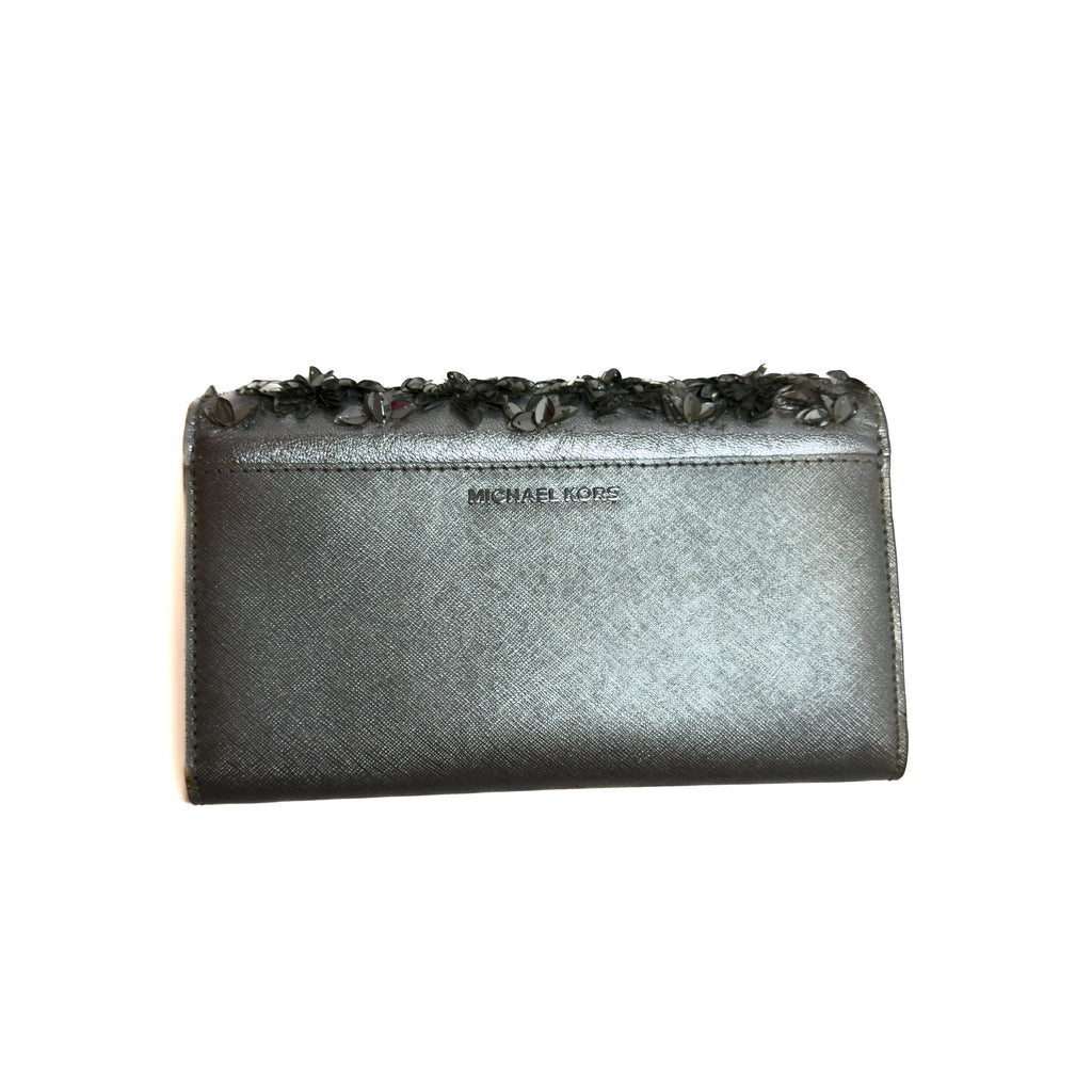 Michael Kors Silver Clutch