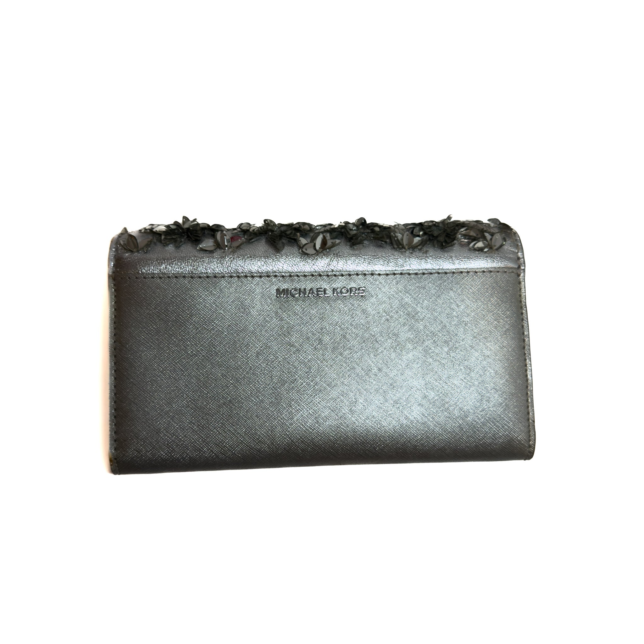 Michael Kors Silver Clutch