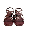 Michael Kors OxBlood Lana Block Heel Sandal - Size 8M