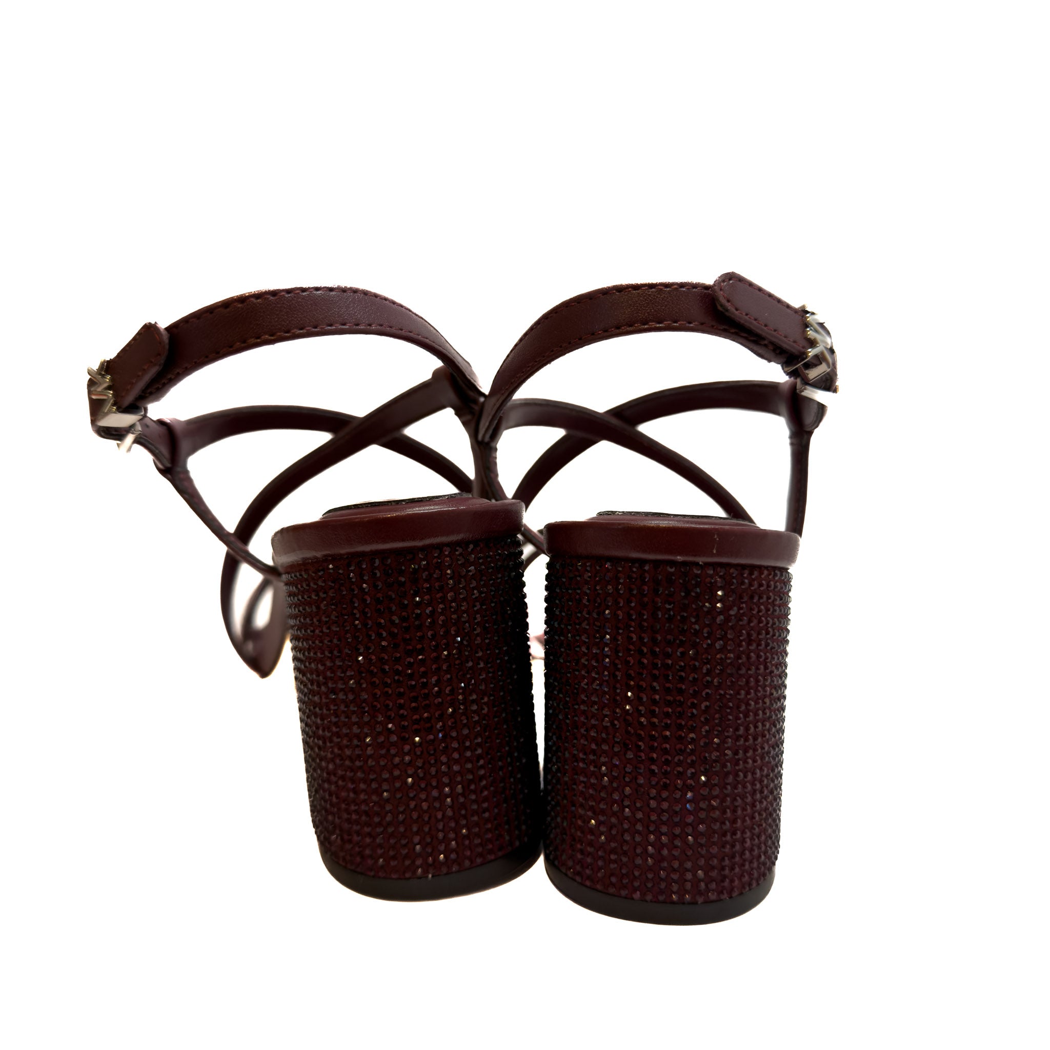 Michael Kors OxBlood Lana Block Heel Sandal - Size 8M
