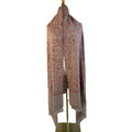 Beige Full Embroidered 100% Pure Pashmina Shawl