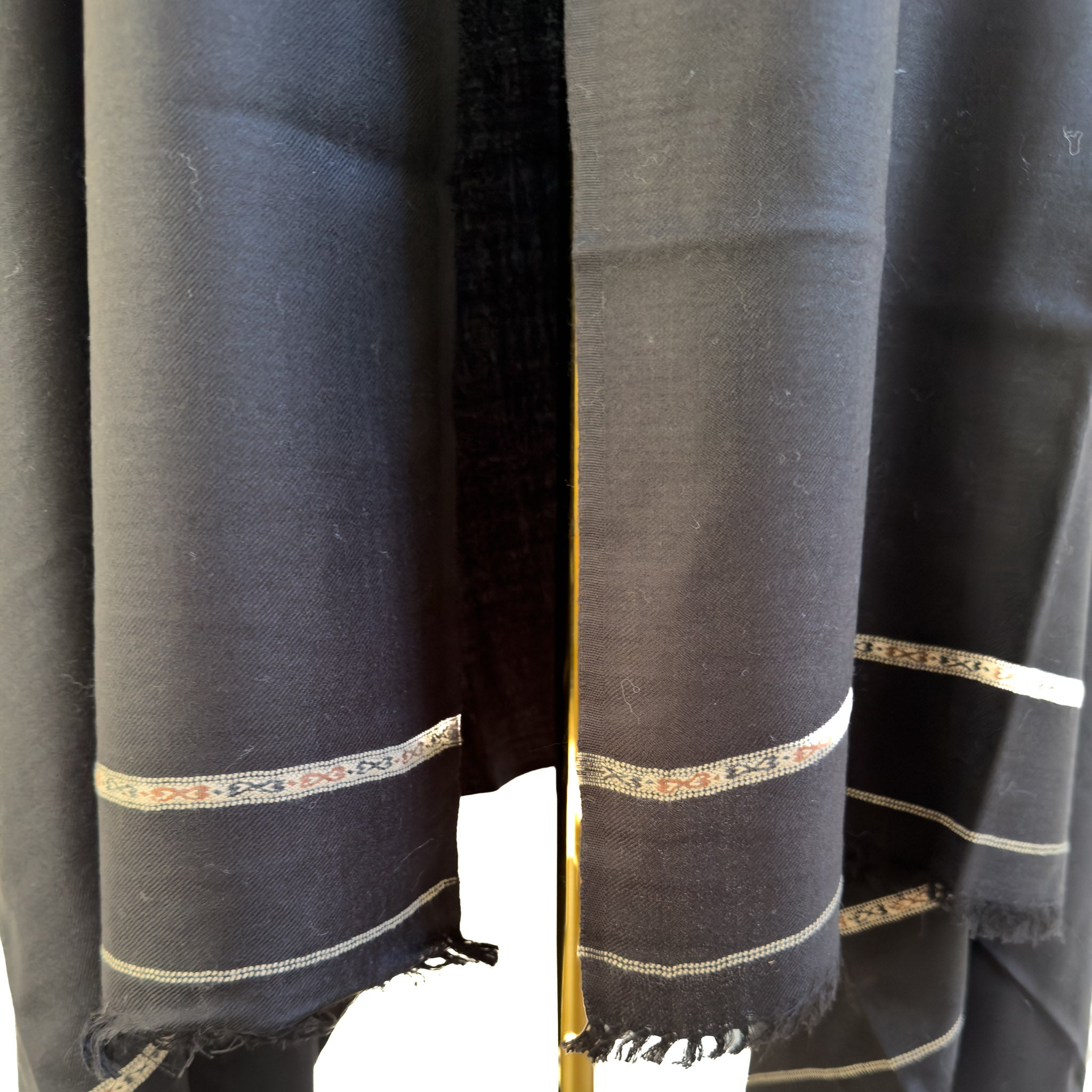 Black 100% Pure Pashmina Shawl