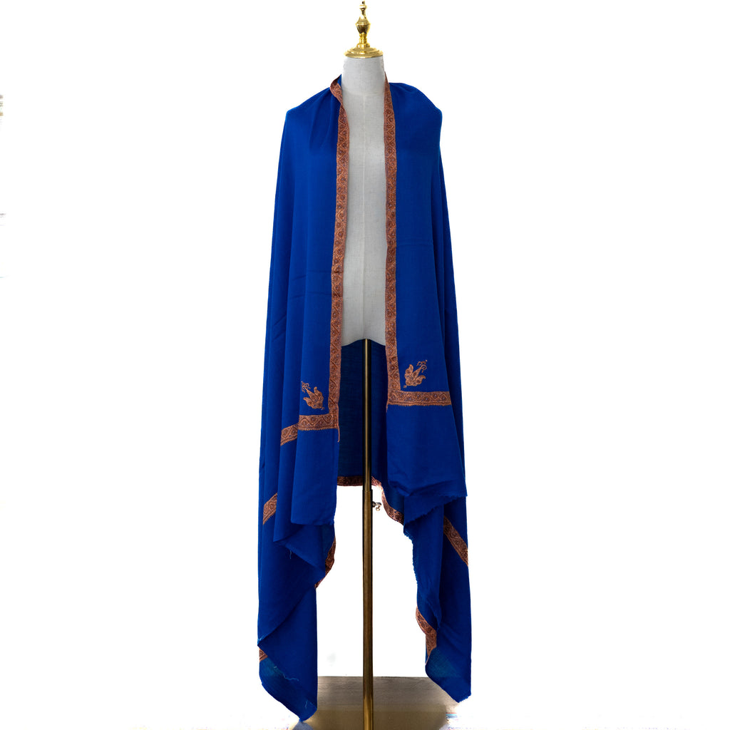 Deep Blue 100% Pure Pashmina Shawl