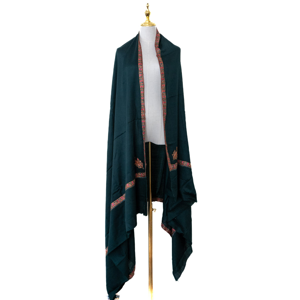 Emerald Green 100% Pure Pashmina Shawl