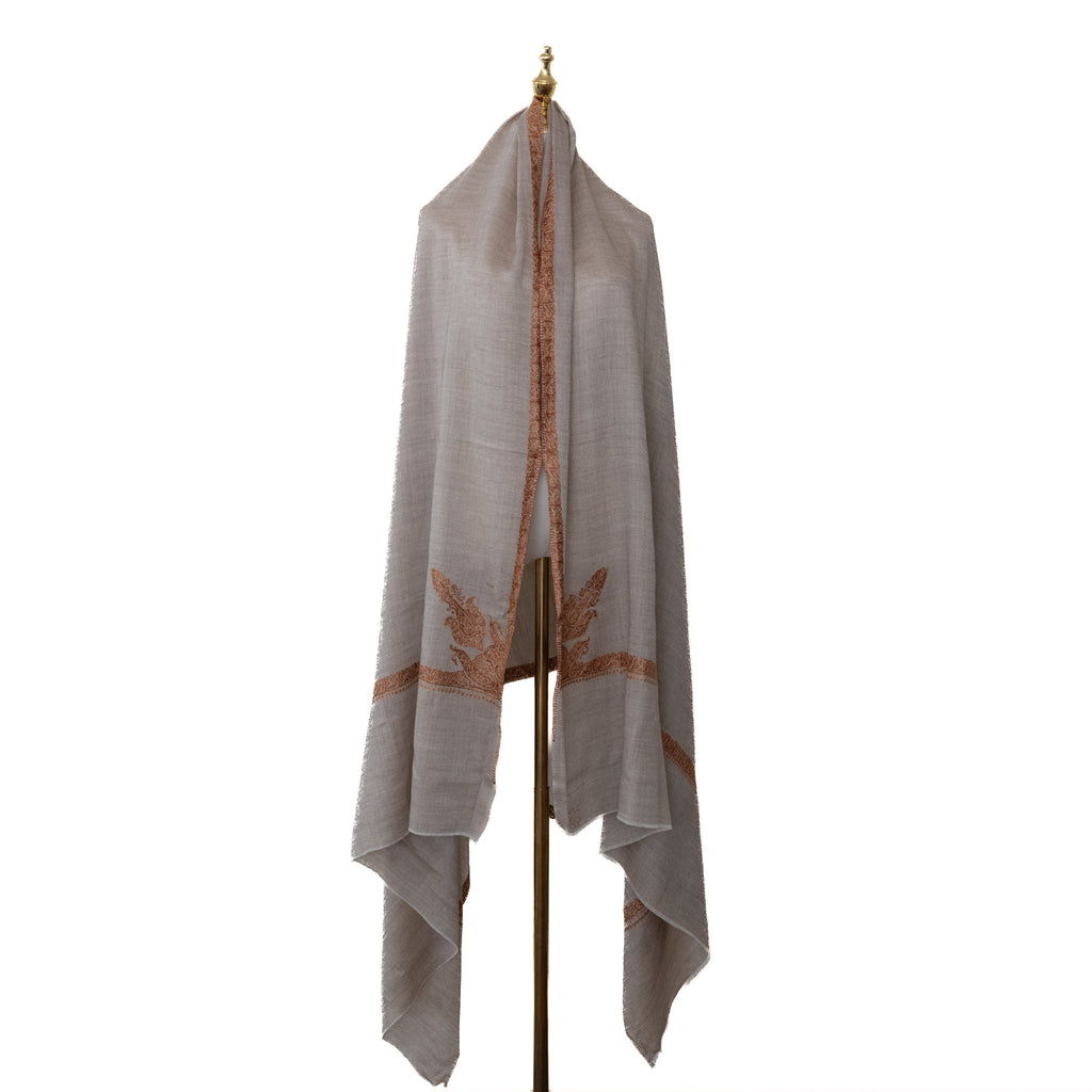 Beige 100% Pure Pashmina Shawl