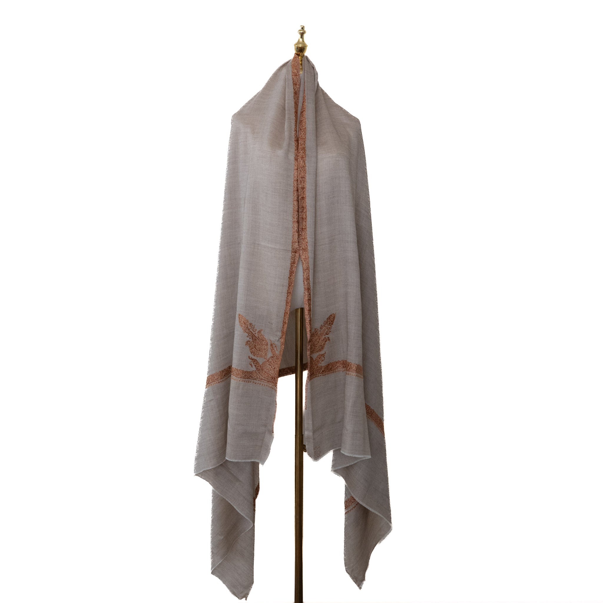Beige 100% Pure Pashmina Shawl