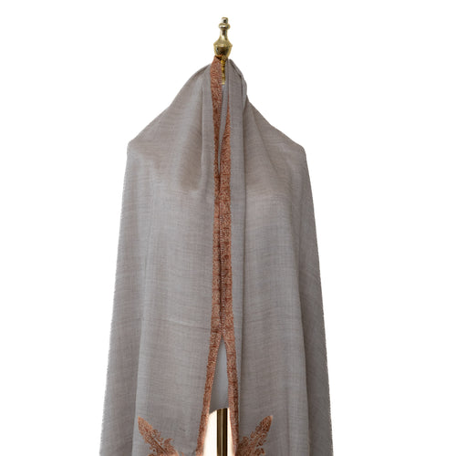 Beige 100% Pure Pashmina Shawl