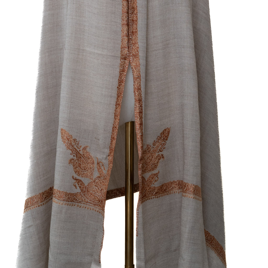 Beige 100% Pure Pashmina Shawl