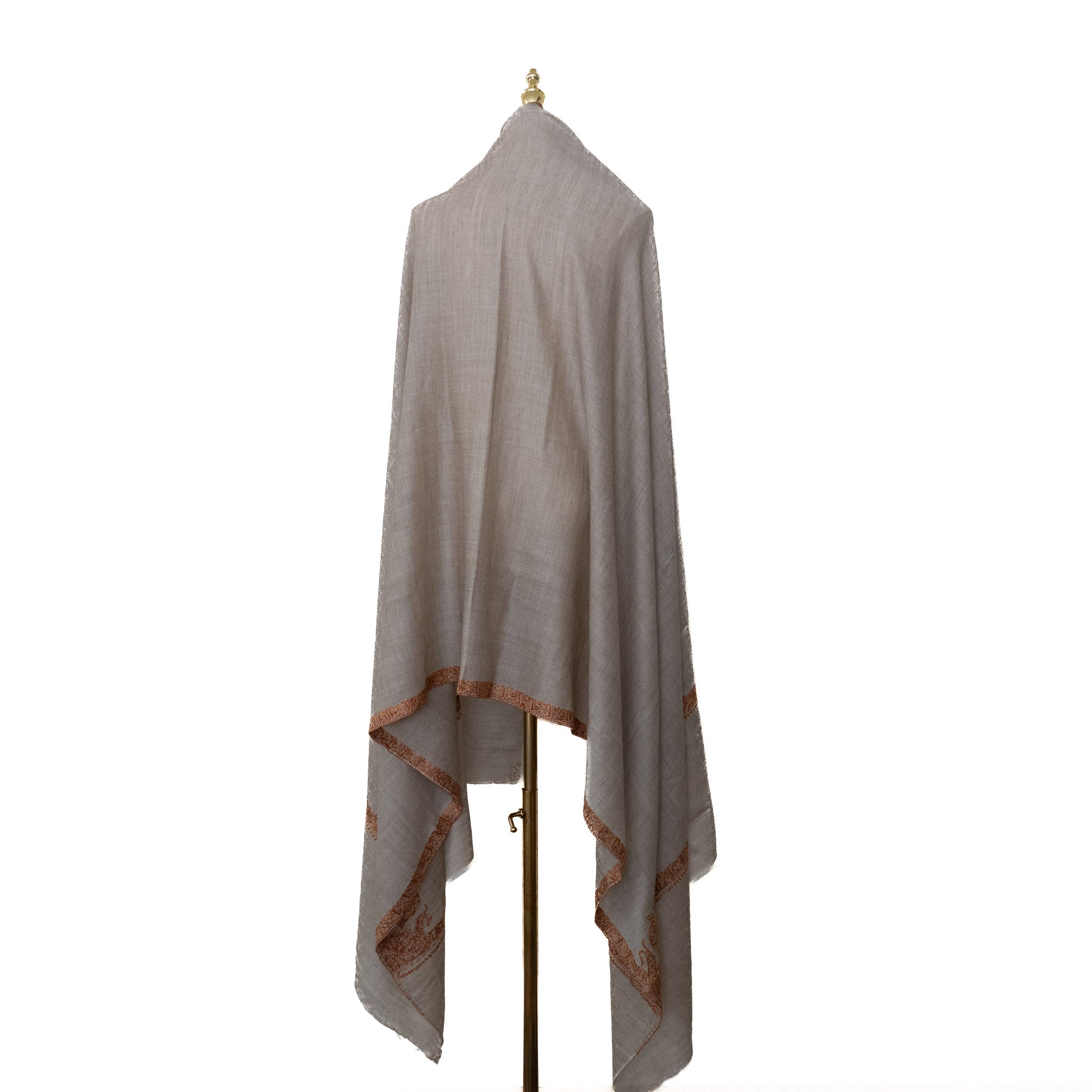 Beige 100% Pure Pashmina Shawl
