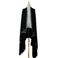 Black with Green 100% Pure Pashmina Shawl