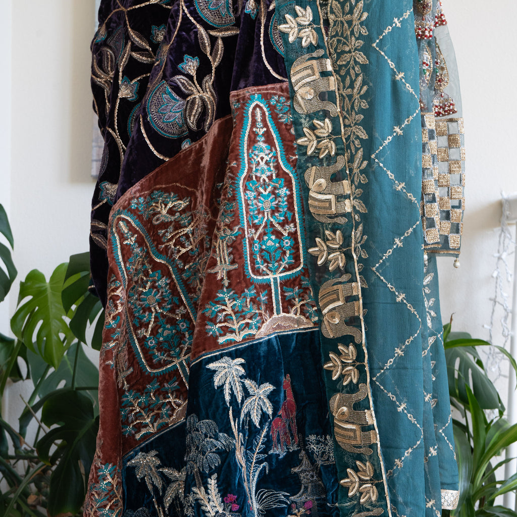 Crimson X Saira Shakira Teal Wedding Collection - Size Large