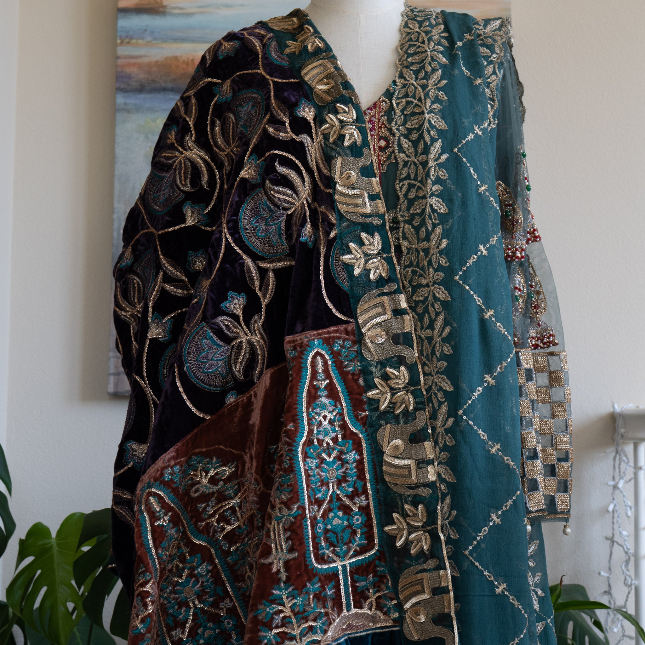 Crimson X Saira Shakira Teal Wedding Collection - Size Large
