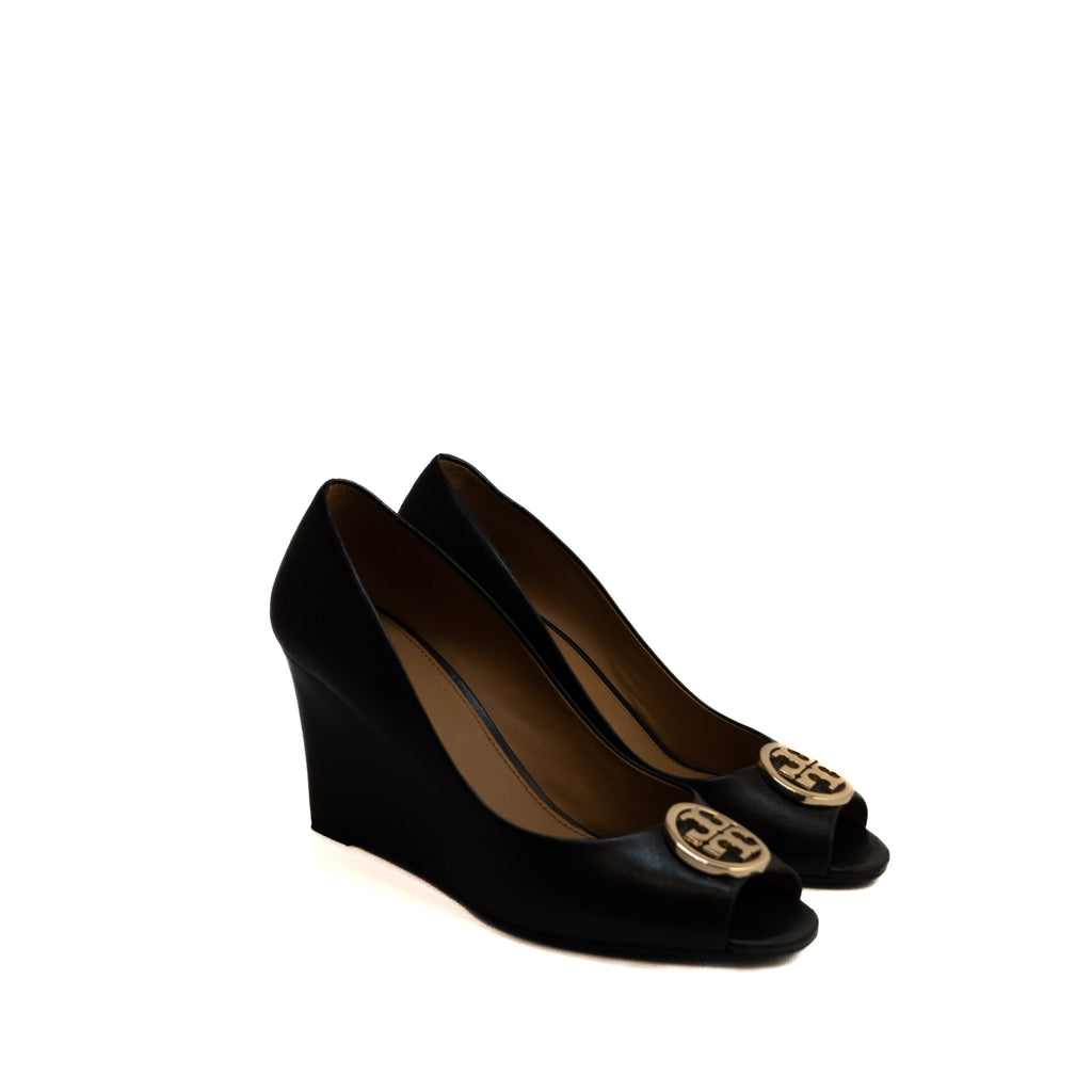 Tory Burch Black Wedges - Size 9