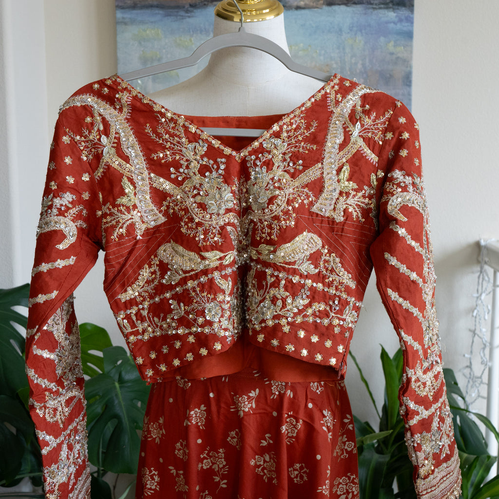 Sana Safinaz Red Outfit - Size Small