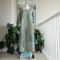 Crimson X Saira Shakira Aqua Wedding Collection - Size Large