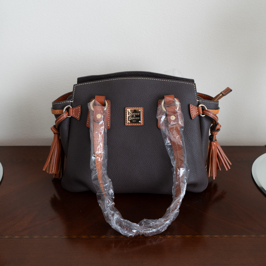 Dooney and Bourke Brown Small Winged Shopper