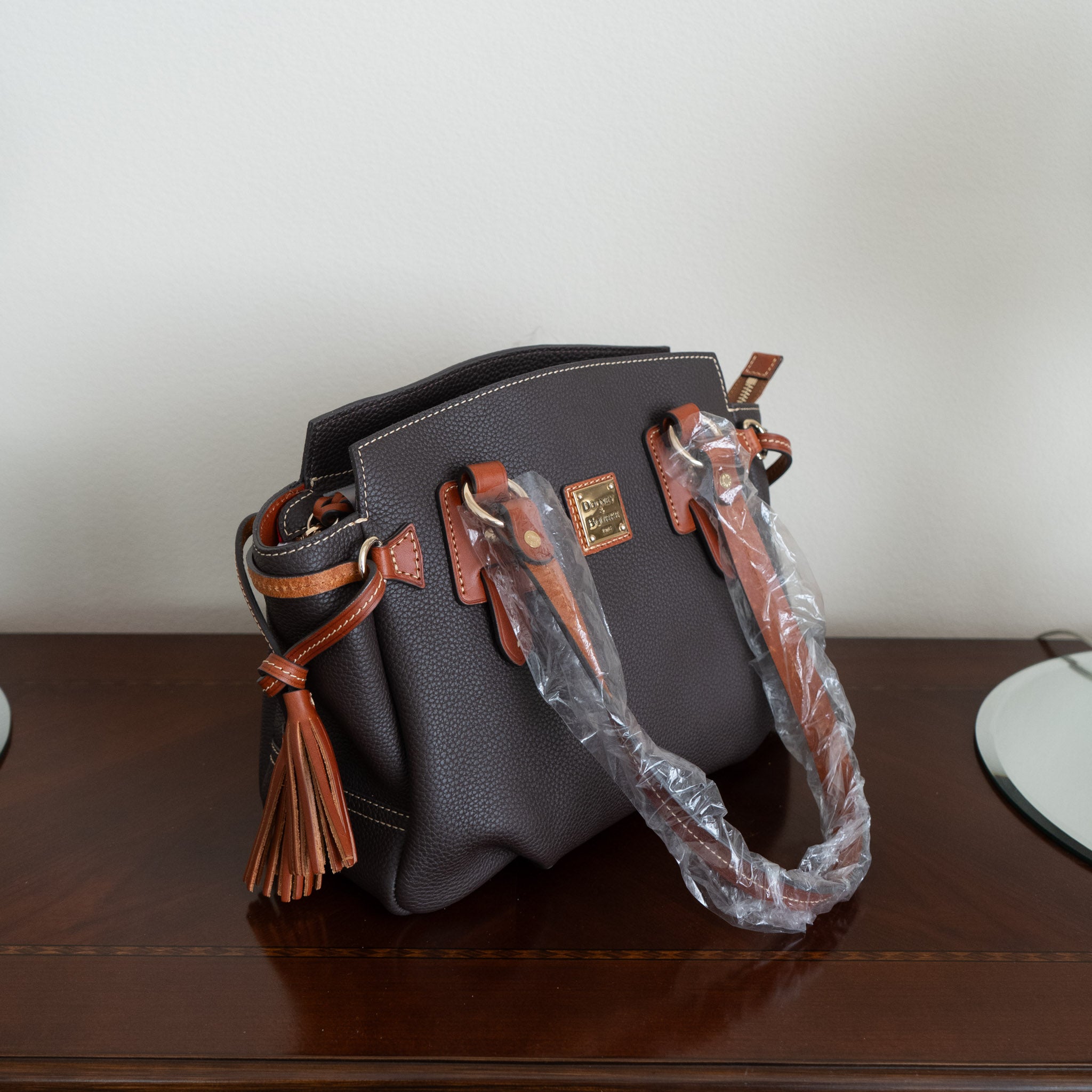 Dooney and Bourke Brown Small Winged Shopper