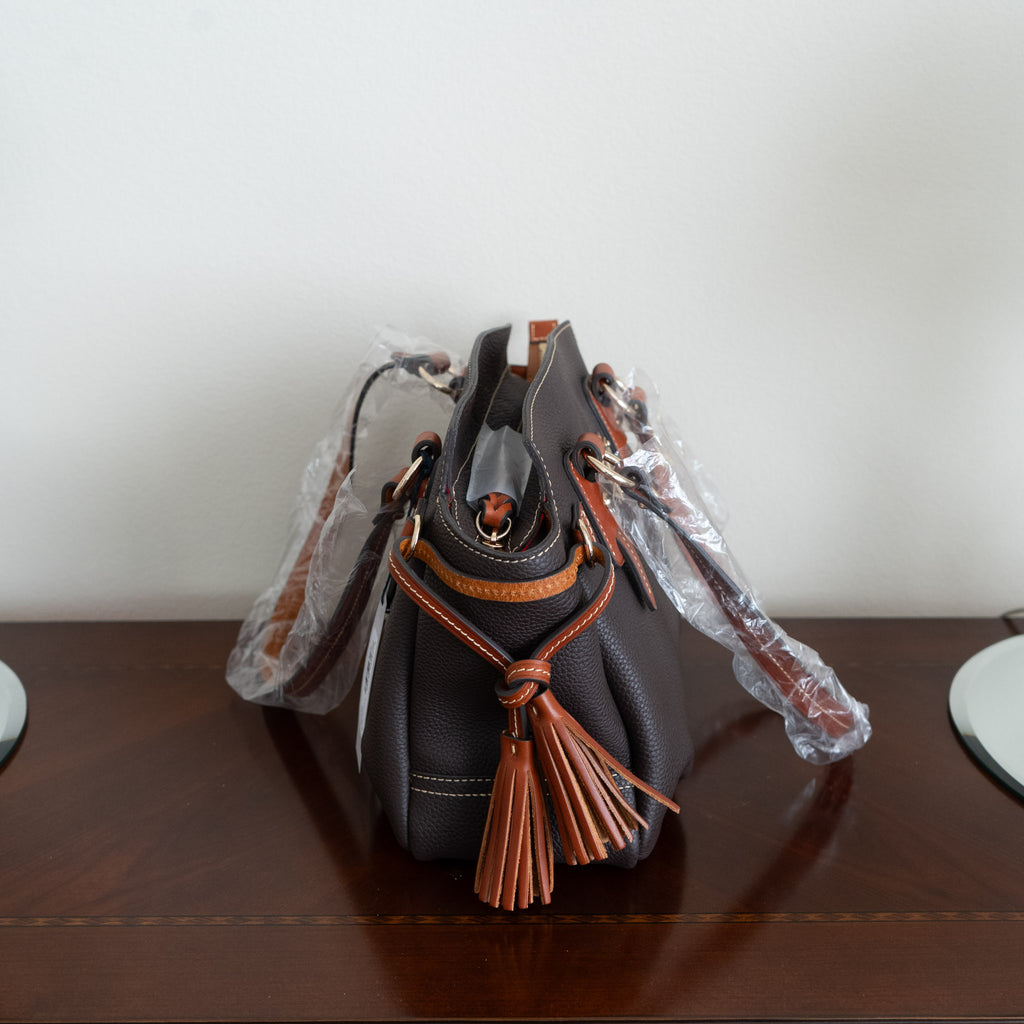 Dooney and Bourke Brown Small Winged Shopper