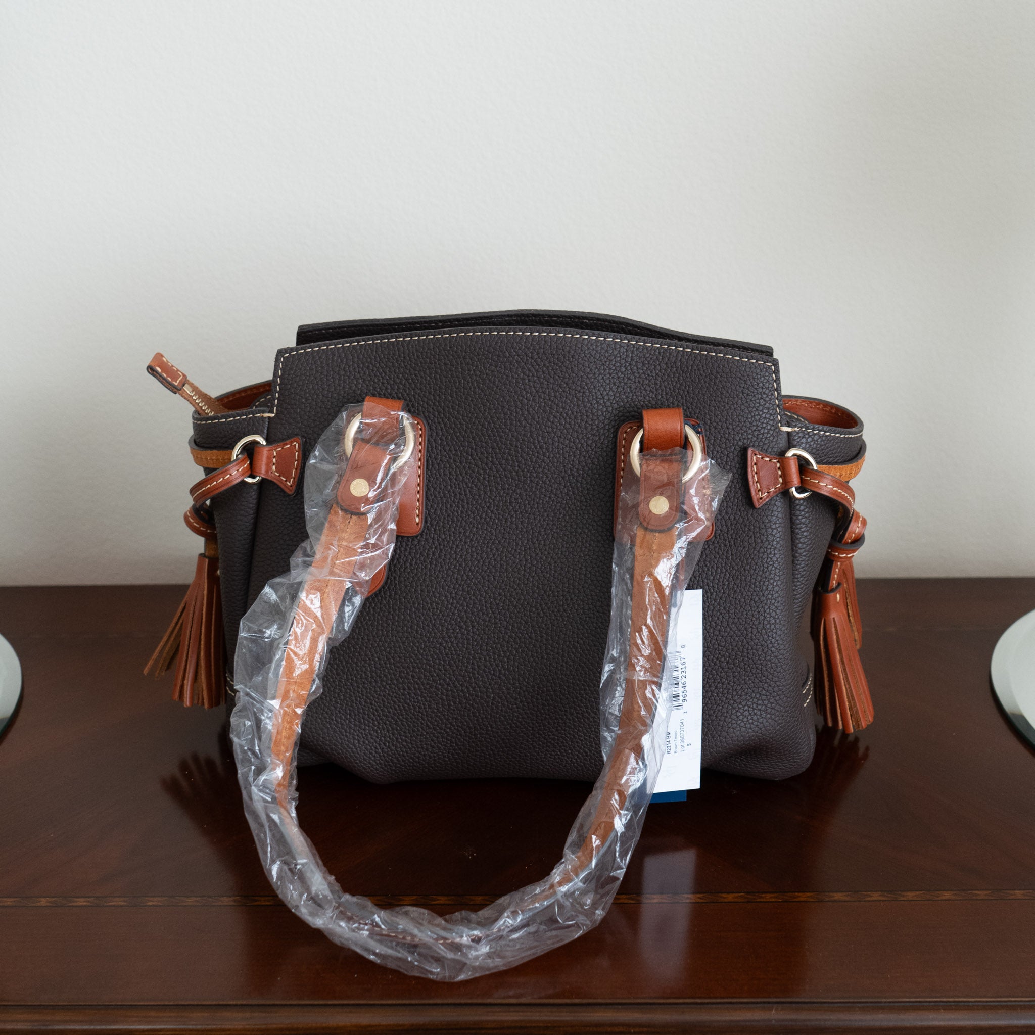 Dooney and Bourke Brown Small Winged Shopper