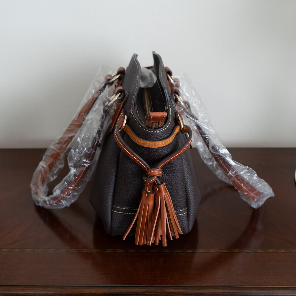 Dooney and Bourke Brown Small Winged Shopper