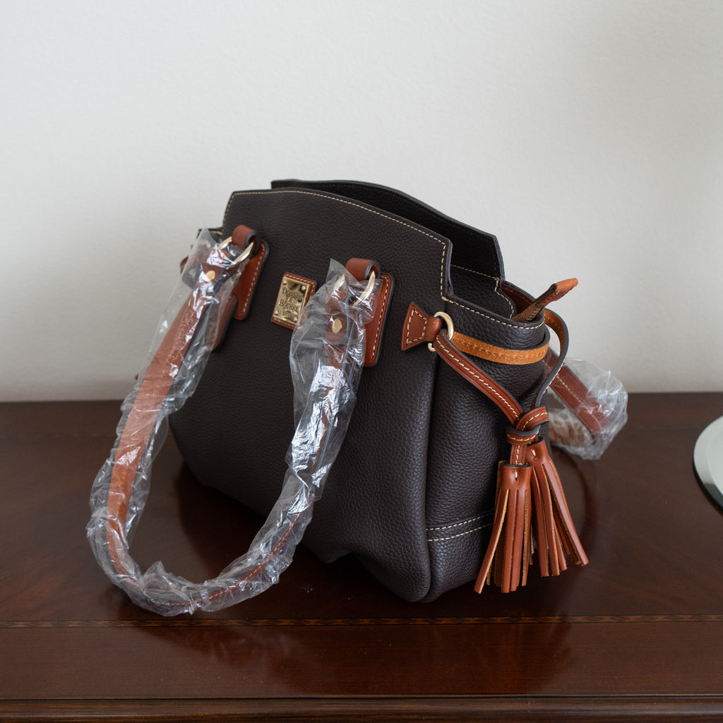 Dooney and Bourke Brown Small Winged Shopper