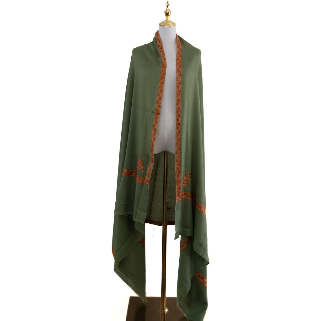 Light Green 100% Pure Pashmina Shawl