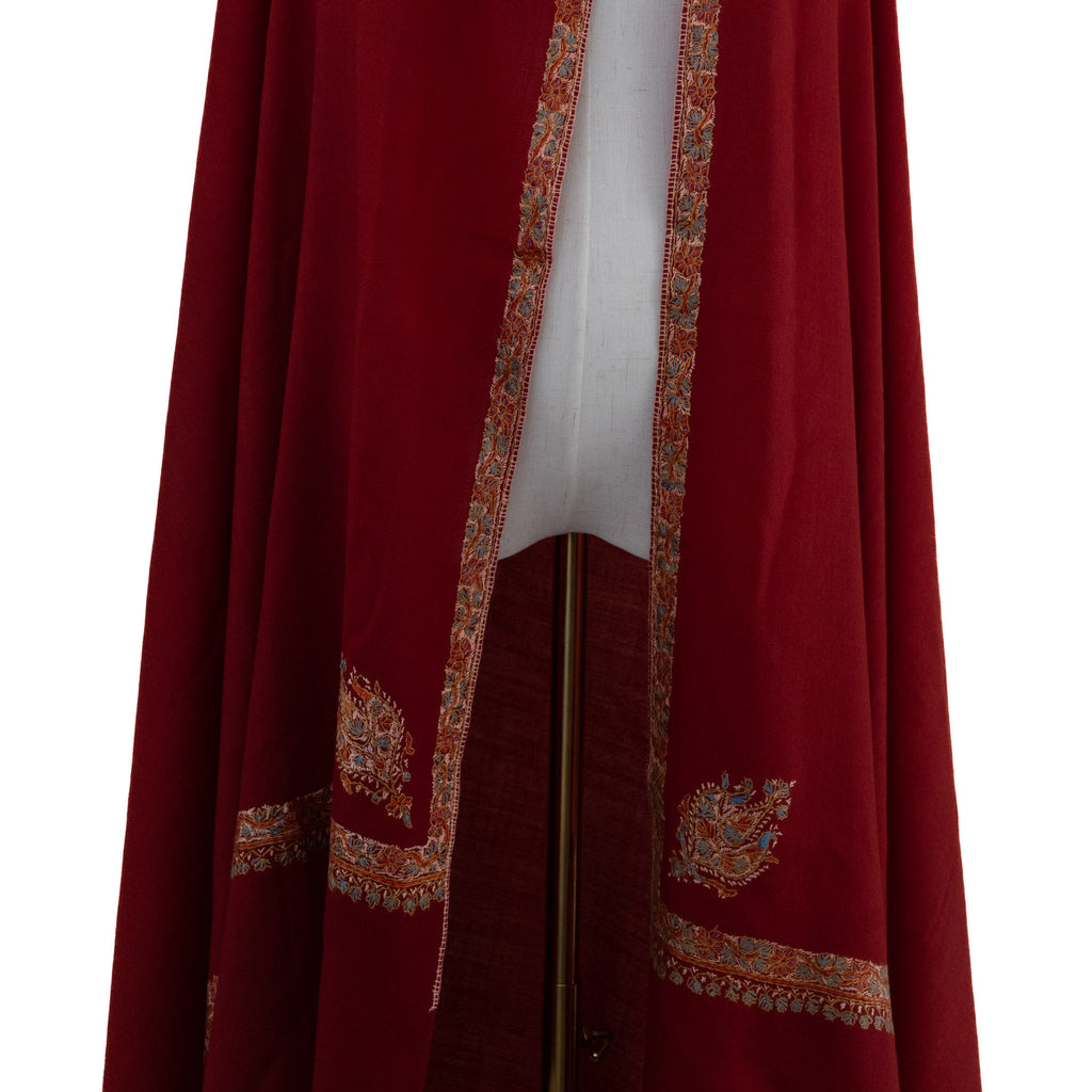 Red 100% Pure Pashmina Shawl