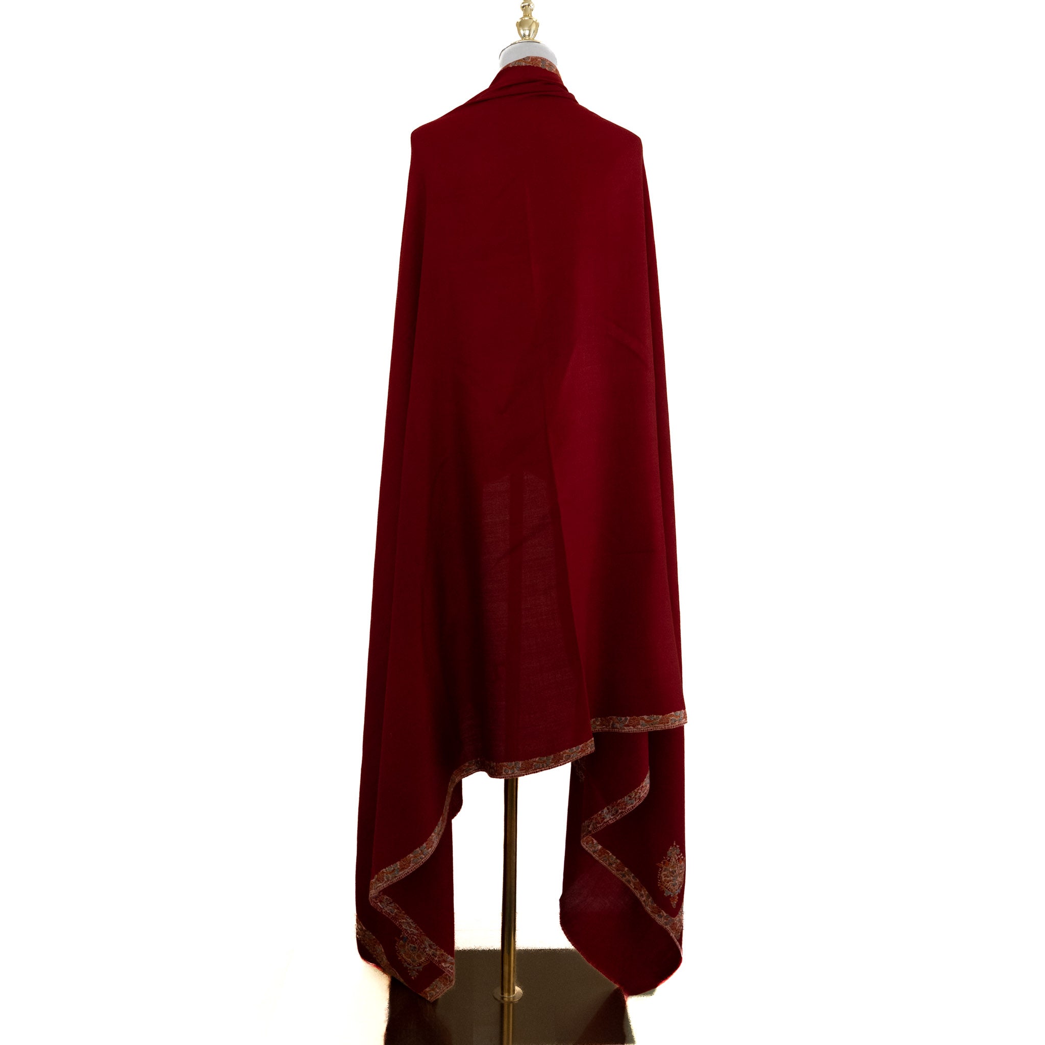 Red 100% Pure Pashmina Shawl