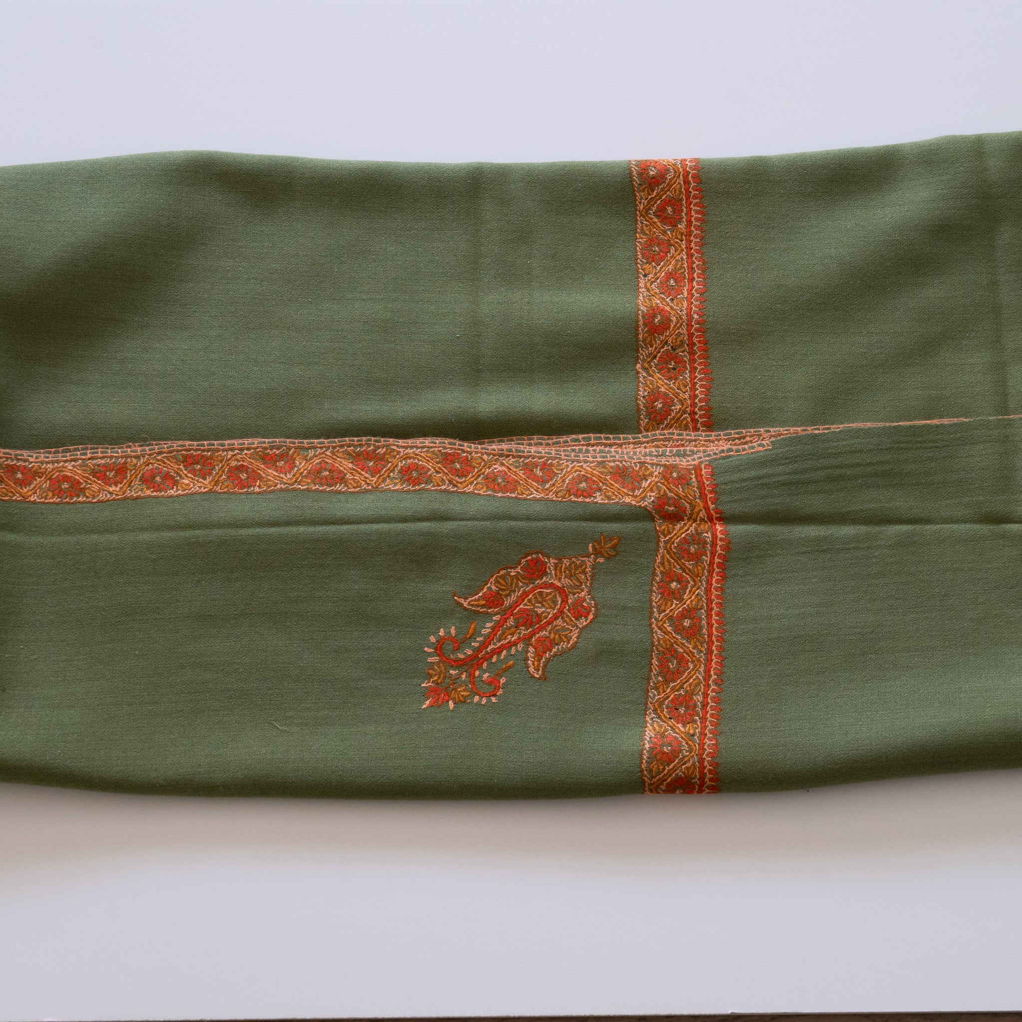 Light Green 100% Pure Pashmina Shawl