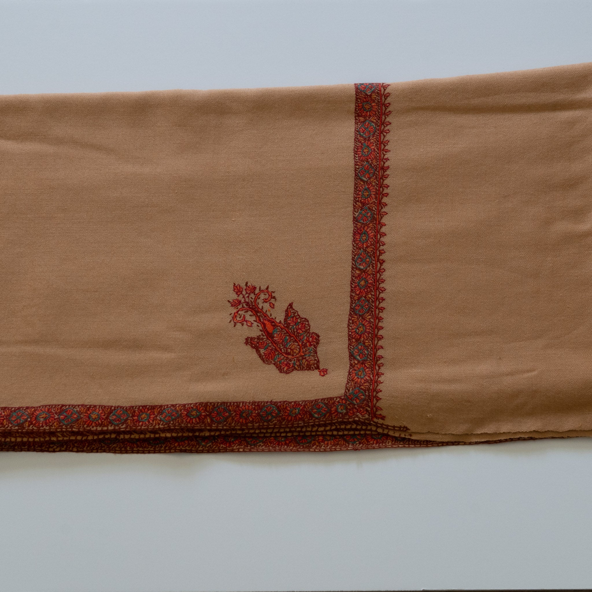 Tan 100% Pure Pashmina Shawl