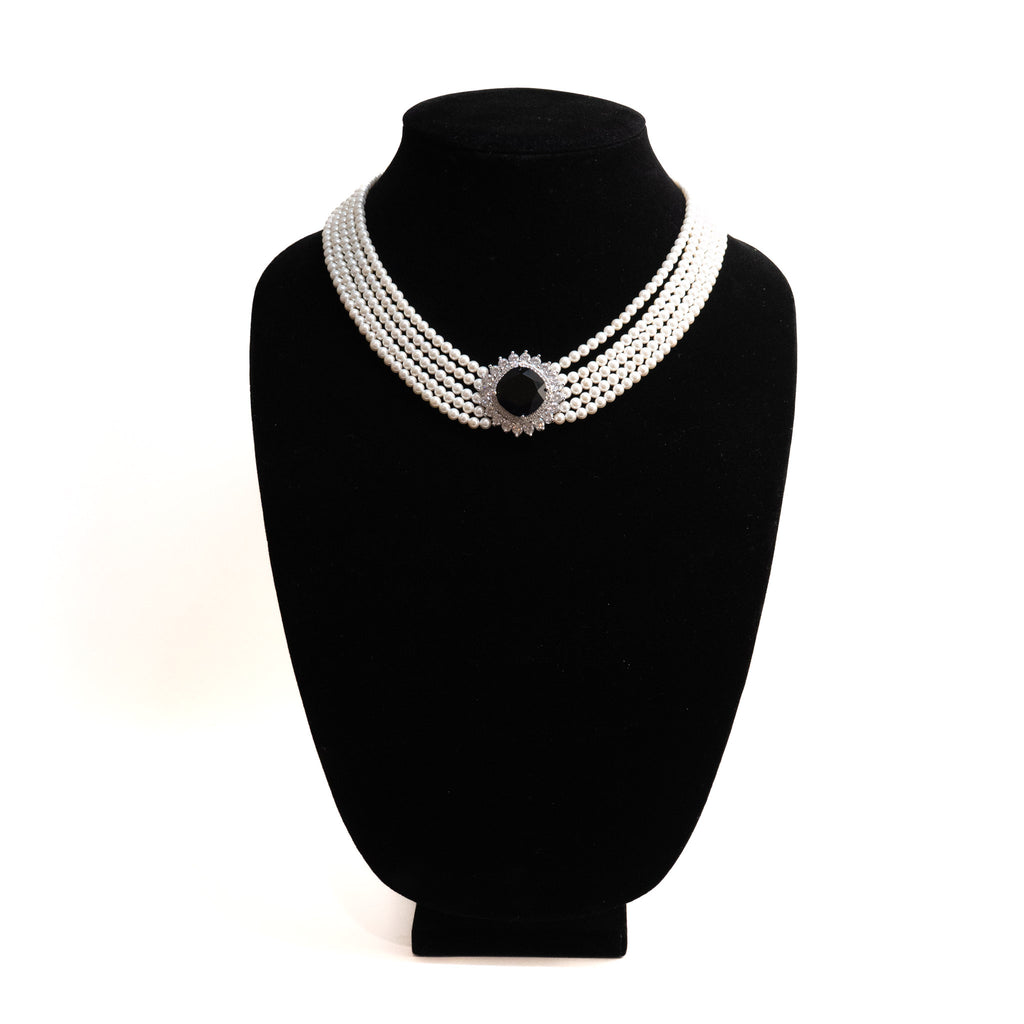 Princess Diana Style Pearl Choker