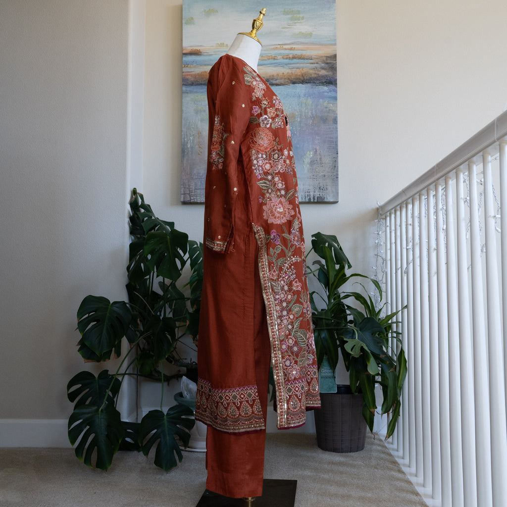 Ethnic Boutique Red Outfit - Size Small
