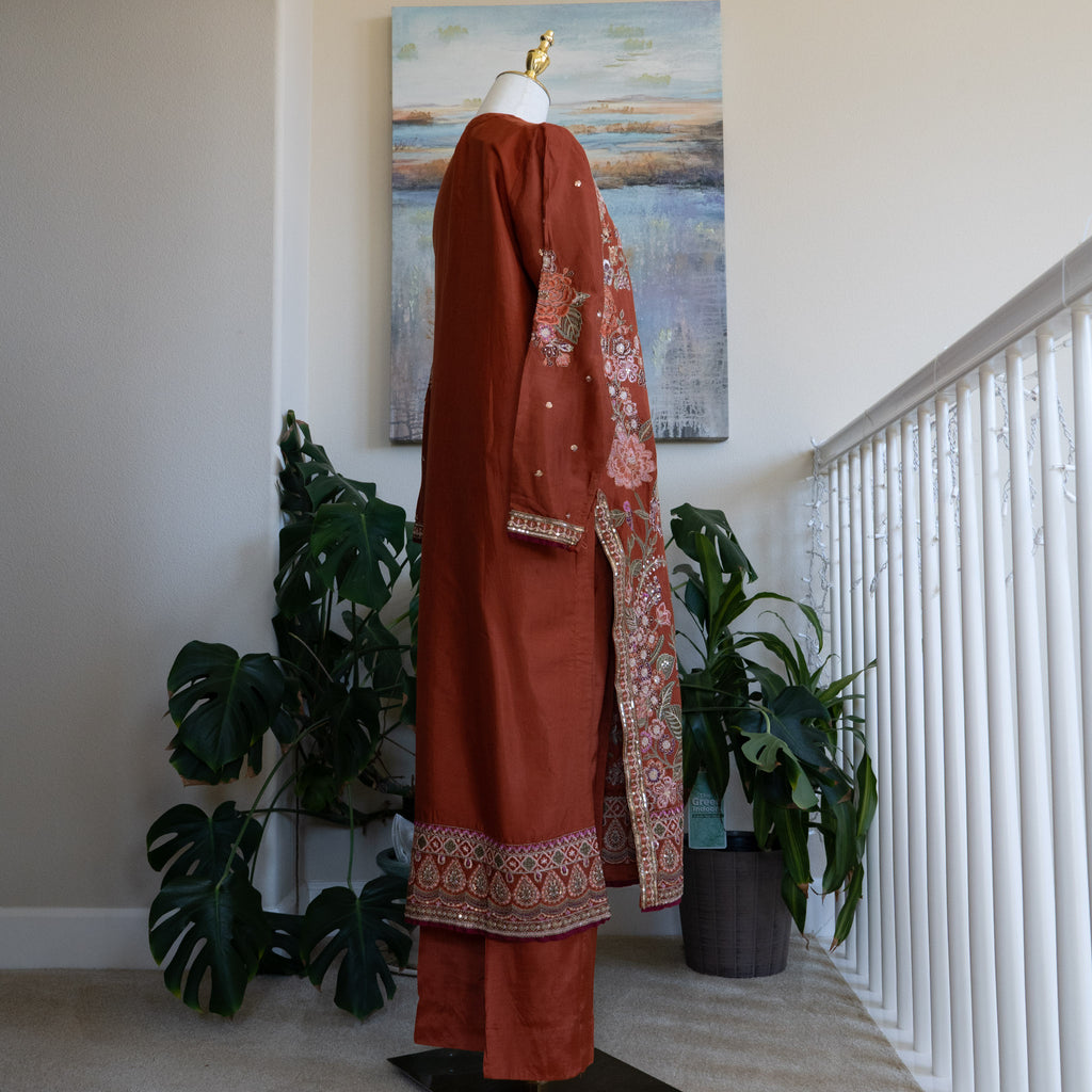 Ethnic Boutique Red Outfit - Size Small