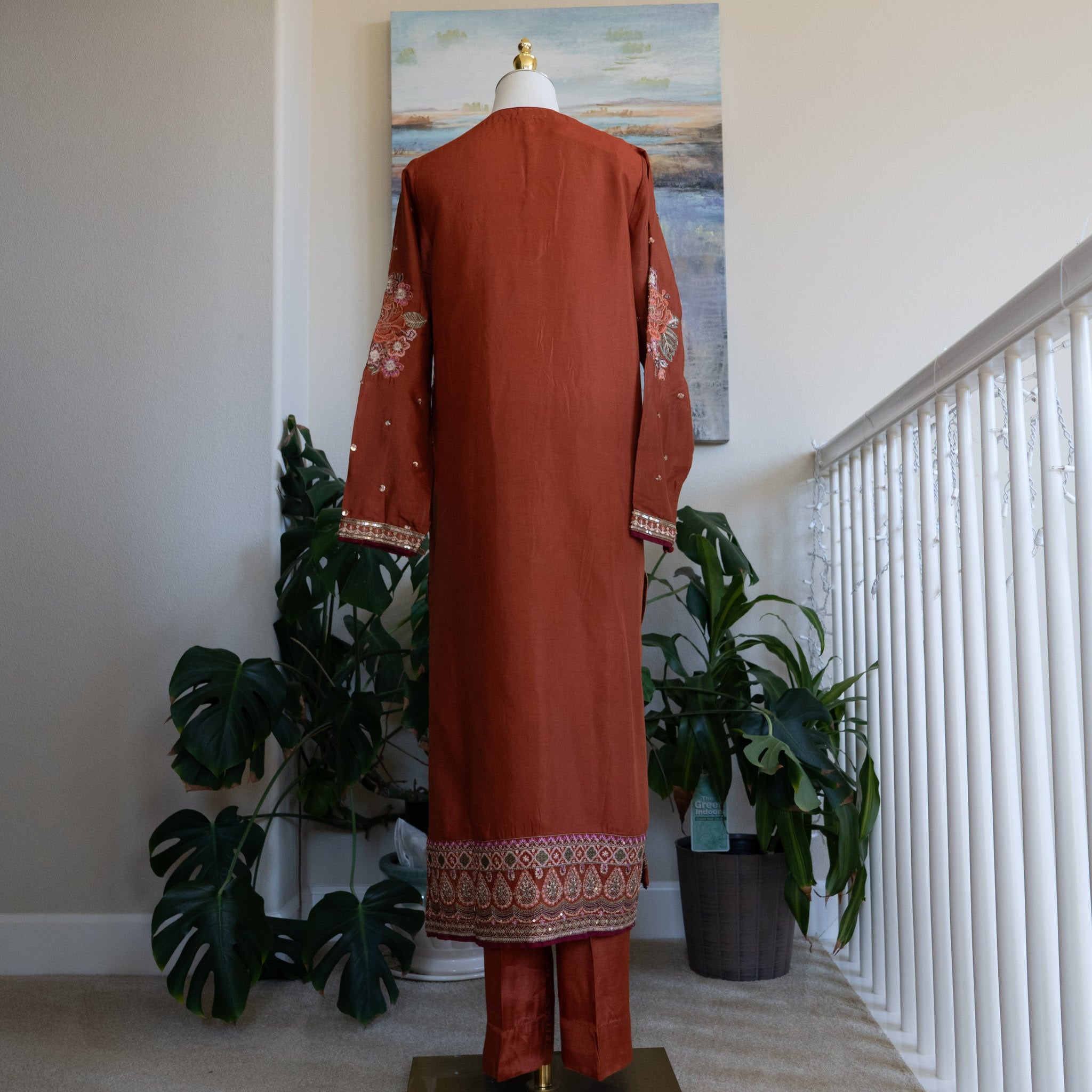 Ethnic Boutique Red Outfit - Size Small