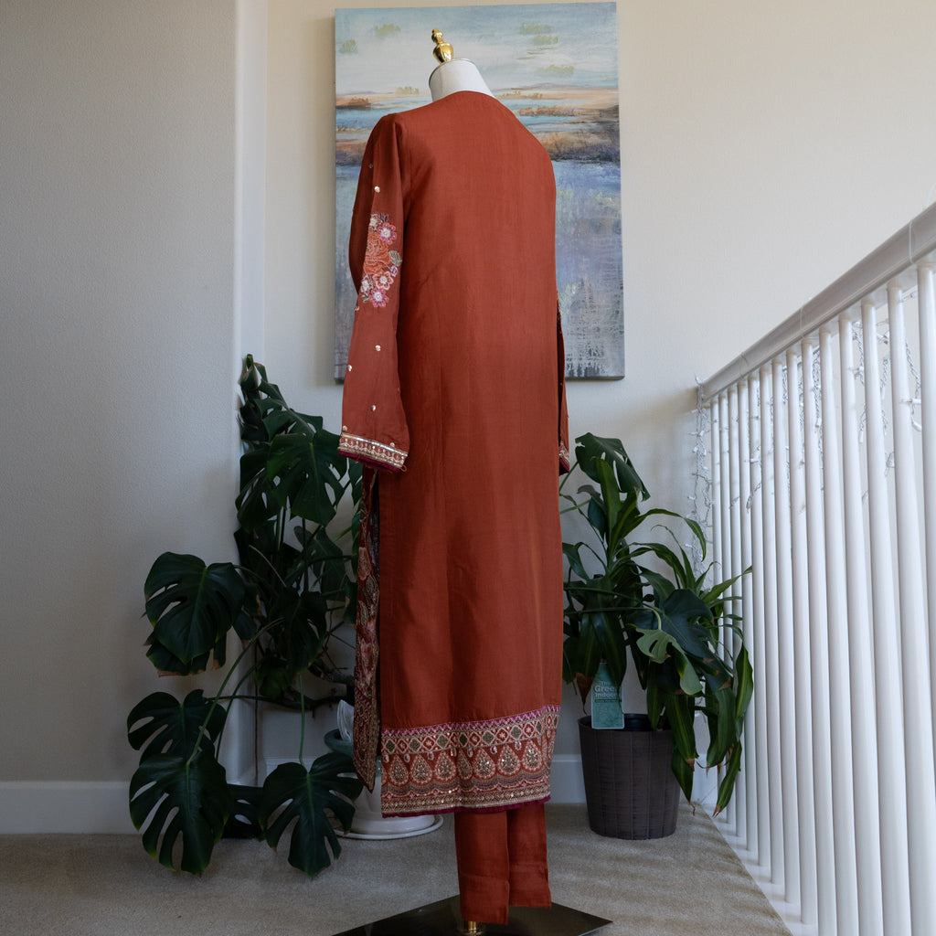 Ethnic Boutique Red Outfit - Size Small