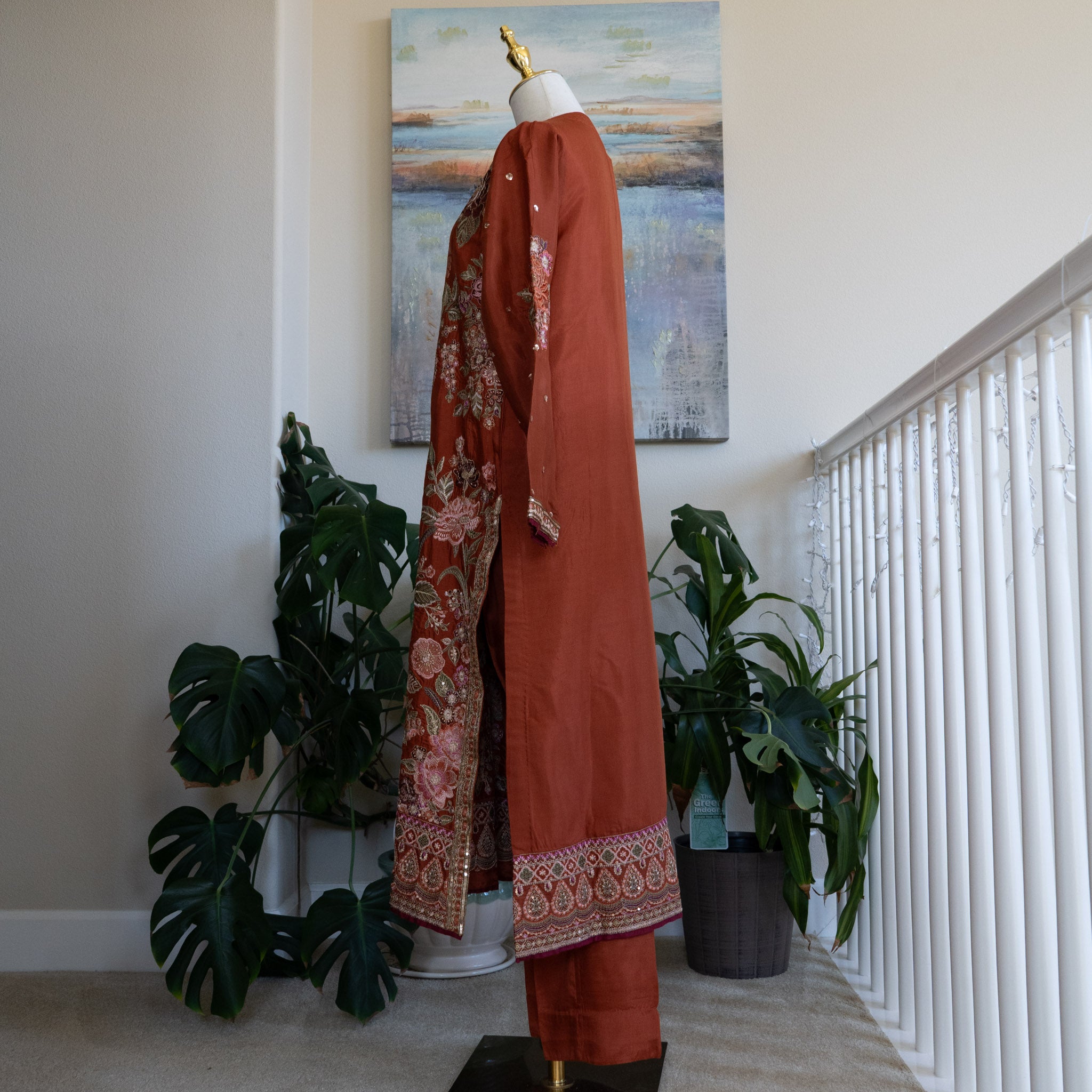 Ethnic Boutique Red Outfit - Size Small