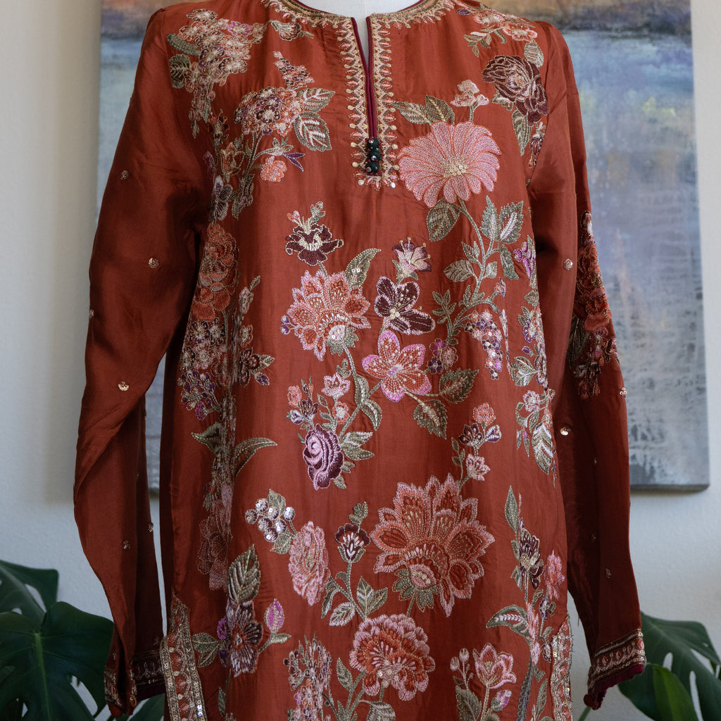 Ethnic Boutique Red Outfit - Size Small