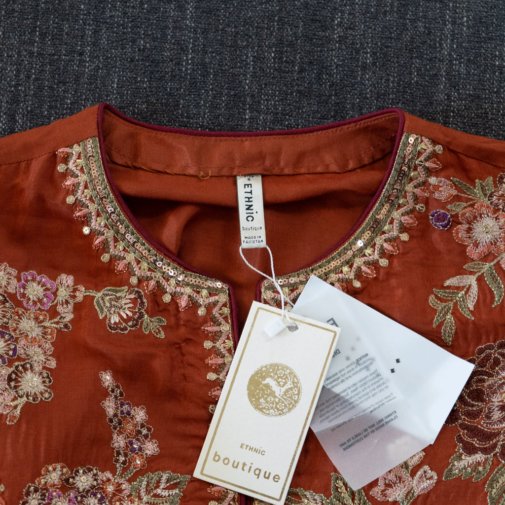 Ethnic Boutique Red Outfit - Size Small
