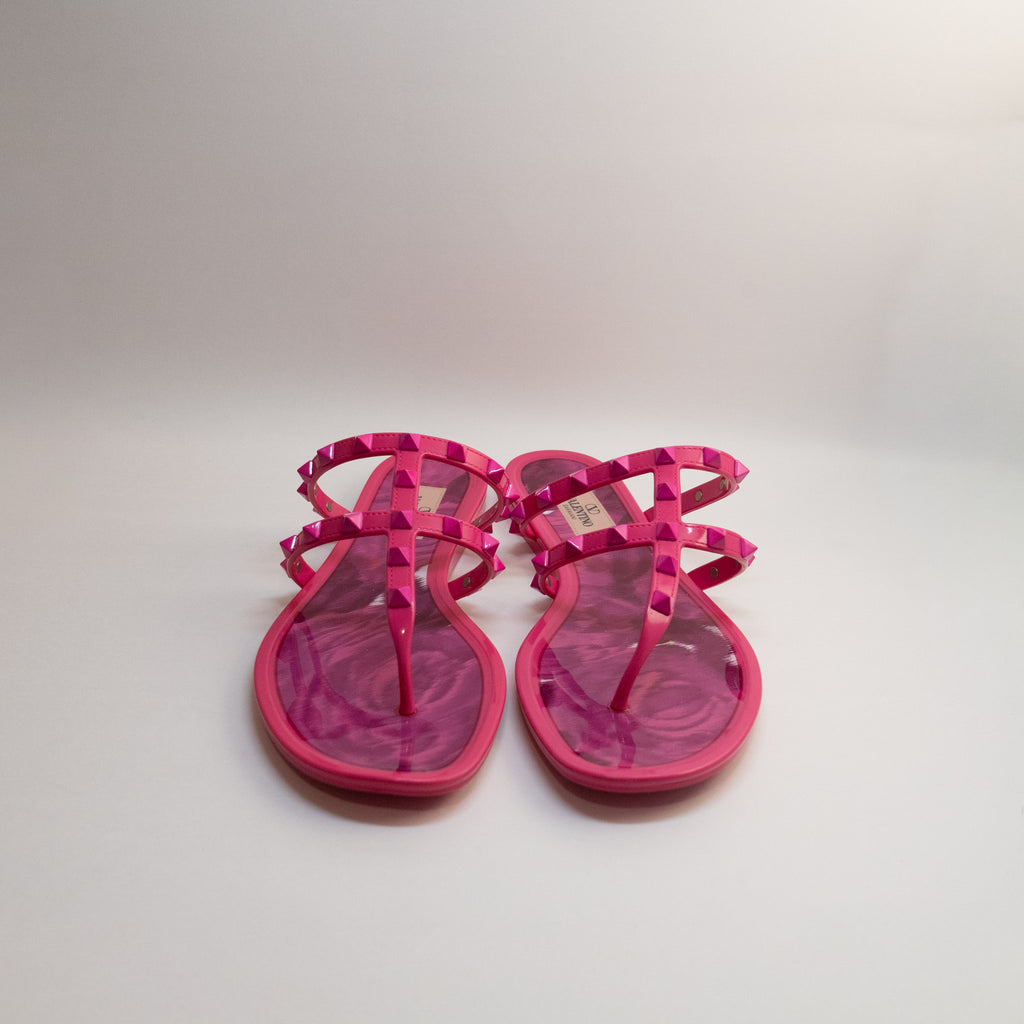 Valentino Pink Slides - Size 39