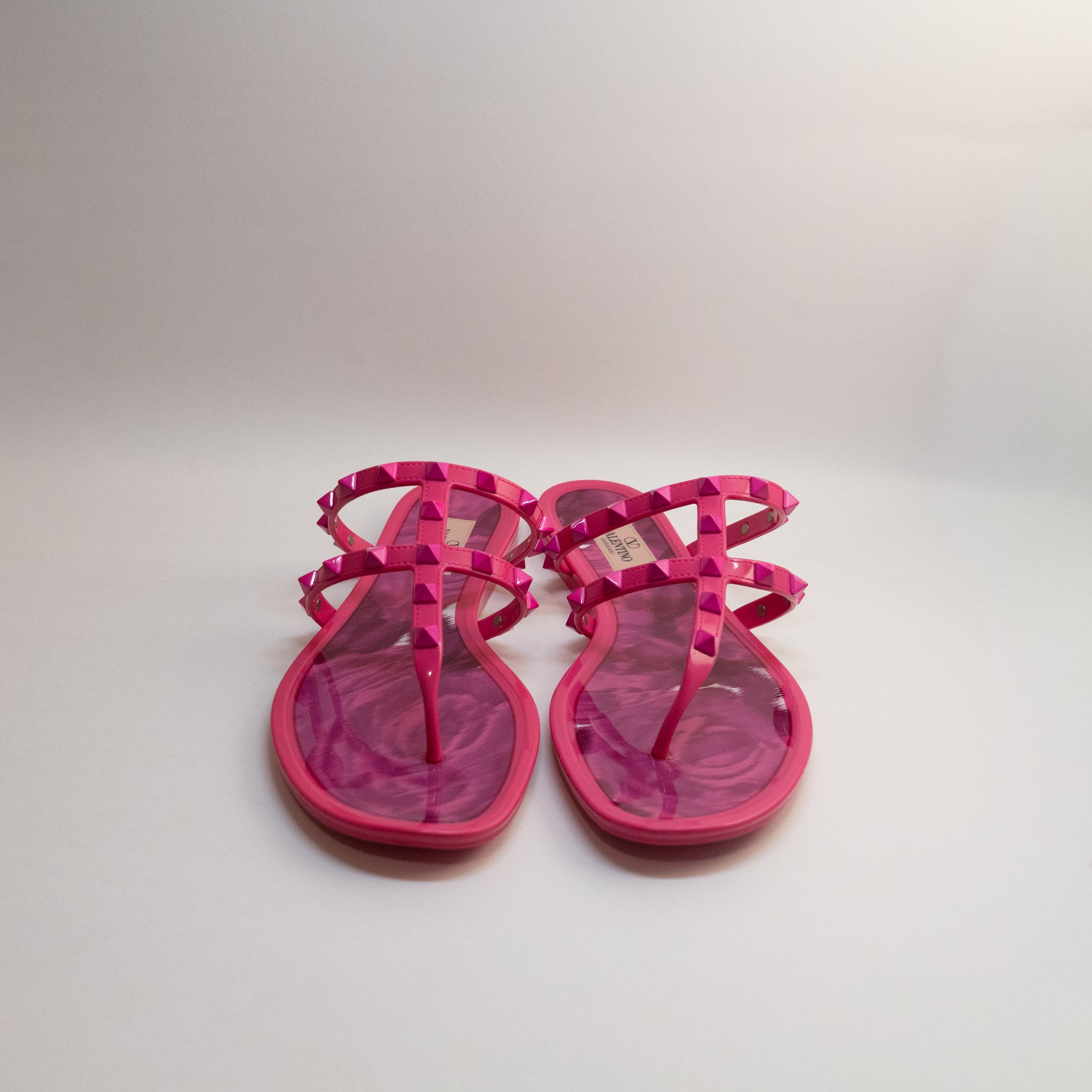 Valentino Pink Slides - Size 39