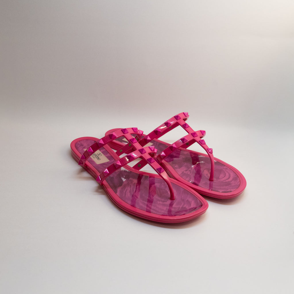 Valentino Pink Slides - Size 39